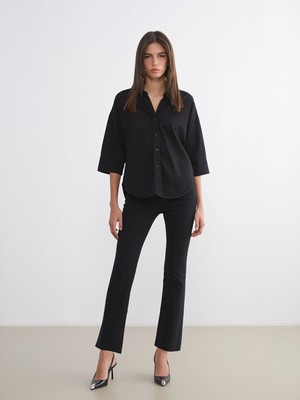 Lc Waikiki Yeni Sezon Crop Flare Kadın Jean Pantolon