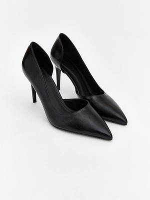 Lc Waikiki Yeni Sezon Deri Görünümlü Sivri Burun Kadın Topuklu Ayakkabı