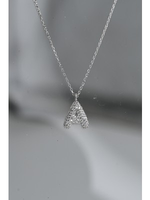 Harf Kolye A Harfi 925 Ayar Gümüş Kolye