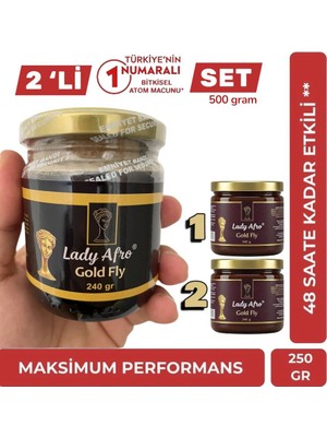 2 x 240 gr Anzeli Lady Gold Fly Ballı Polenli Ginsengli Multivitamin Mesir Macunu