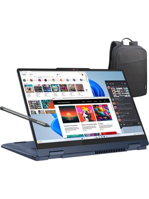 Lenovo Ideapad 5 14IRH9 Intel Core I5 13420H 8gb 512GB SSD 14" Wuxga (Dokunmatik Ekran) Windows 11 Home Taşınabilir Bilgisayar + Lenovo Siyah Sırt Çanta/kalem