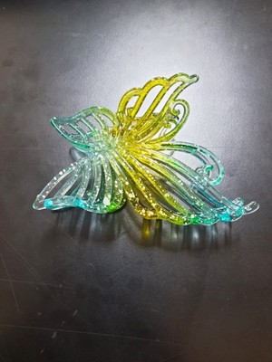 Mena Rise Çift Renkli Kelebek Saç Tokası Mandallı Ahtapot Toka