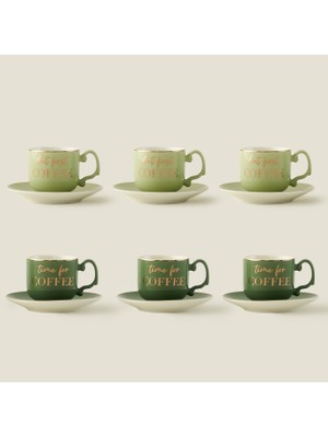 Bella Maison Bianca Porselen 6'lı Kahve Fincanı Seti (90 Cc)