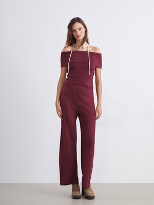 Lc Waikiki Yeni Sezon Kayık Yaka Kadın Triko Kazak