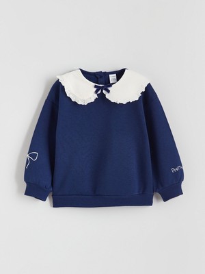 Lc Waikiki Yeni Sezon Bebe Yaka Kız Çocuk Sweatshirt