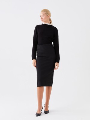 Lc Waikiki Yeni Sezon Kadın Dar Fit Düz Etek