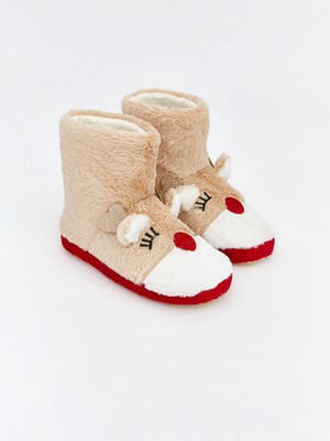 Lc Waikiki Yeni Sezon Geyik Figürlü Kadın Pelüş Ev Botu