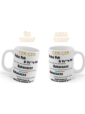 Bakacazz - Duba Yok Bi Ya**m Yok - Torosla Geldim Cıvata Sandınız!! -Turan Kaya- Yazılı Kupa Bardak.