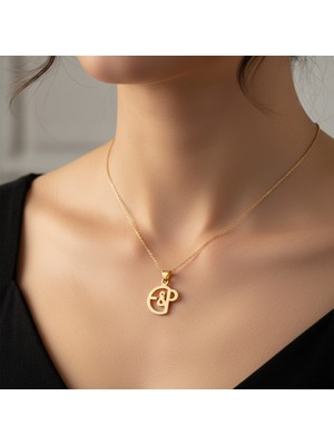 TabiTela 8 ayar altın kolye ucu E&P GM11266 0.5 gr