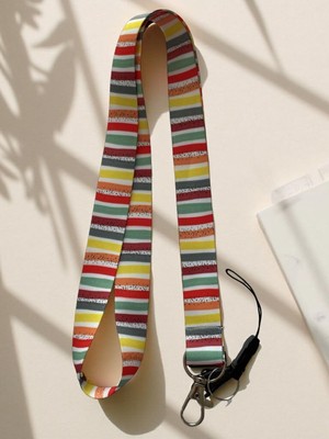 Stormistoretr Renkli Trend Baskılı Boyun Askı Ipi Çok Amaçlı Yaka Kartı Telefon Askısı