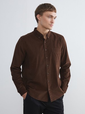 Lc Waikiki Yeni Sezon Regular Fit Uzun Kollu Kadife Erkek Gömlek