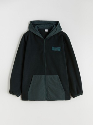 Lc Waikiki Yeni Sezon Kapüşonlu Erkek Çocuk Polar Fermuarlı Sweatshirt