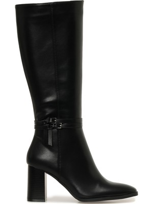 Butigo 25K-8146 5pr Siyah Kadın Topuklu Çizme