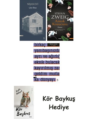 Alfa Yayınları Nişan Evi + Amok Koşucusu + A ! Etika + Kör Baykuş