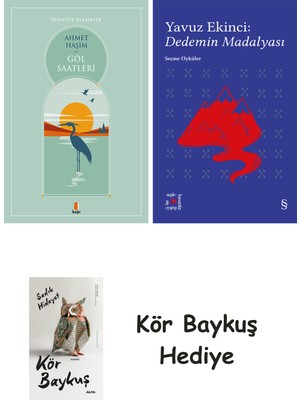 Alfa Yayınları Göl Saatleri + Everest Açıkhava 39 - Dedemin Madalyası + Kör Baykuş