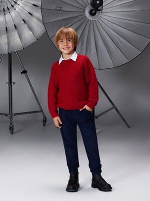 Lc Waikiki Yeni Sezon Bisiklet Yaka Triko Erkek Çocuk Kazak