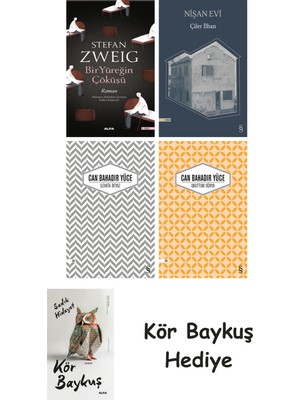Alfa Yayınları Bir Yüreğin Çöküşü + Nişan Evi + Uzakta Beyaz + Unuttum Dünya + Kör Baykuş