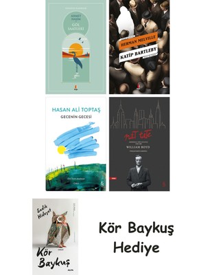 Alfa Yayınları Göl Saatleri + Katip Bartleby + Gecenin Gecesi + Nat Tate + Kör Baykuş