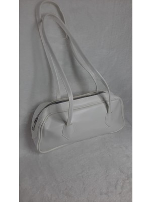 Kadın Günlük Mat Deri Baget El ve Omuz Çantası