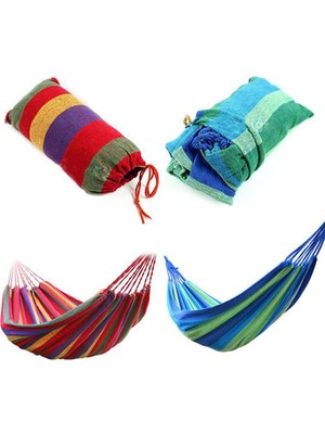 Venüs Shopping Kanvas Çantalı Hamak Çubuklu Mavi Çizgiler 190 x 80 cm