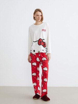 Lc Waikiki Yeni Sezon Hello Kitty Baskılı Kadın Pijama Takımı
