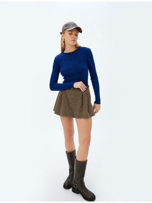 Koton Bisiklet Yaka Uzun Kollu Slim Fit Triko Kazak