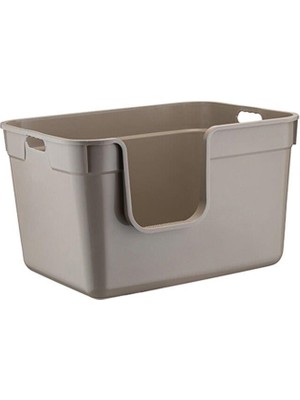 Herniks Tanos Yarı Açık Kedi Tuvaleti 54X40X32 - Bej