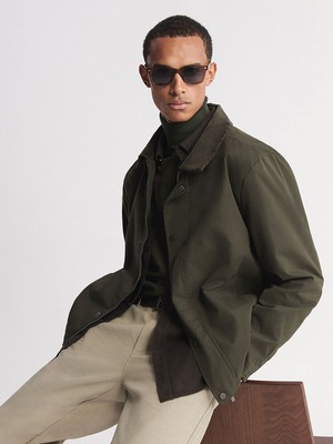 Lc Waikiki Yeni Sezon Standart Kalıp Kadife Yaka Erkek Mont