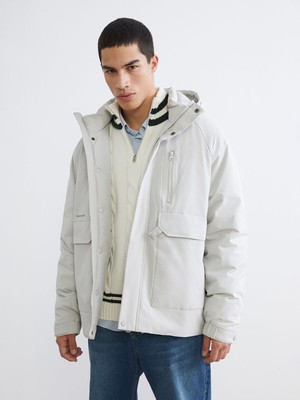 Lc Waikiki Yeni Sezon Standart Kalıp Kapüşonlu Erkek Parka