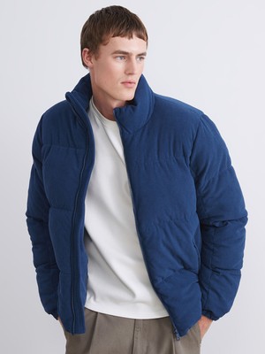 Lc Waikiki Yeni Sezon Standart Kalıp Dik Yaka Kadife Erkek Şişme Mont