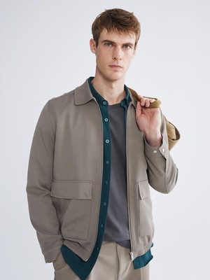 Lc Waikiki Yeni Sezon Standart Kalıp Gömlek Yaka Erkek Mont