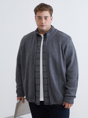 Lc Waikiki Yeni Sezon Standart Kalıp Dik Yaka Erkek Triko Hırka