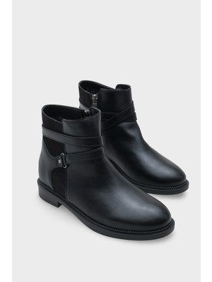 Capone Outfitters Isabelle Kadın Bot Suni Deri Dış Materyal 3 cm Topuklu Şık Tasarım