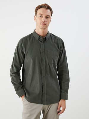 Lc Waikiki Yeni Sezon Regular Fit Uzun Kollu Kadife Erkek Gömlek