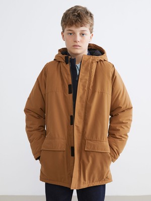 Lc Waikiki Yeni Sezon Kapüşonlu Erkek Çocuk Mont