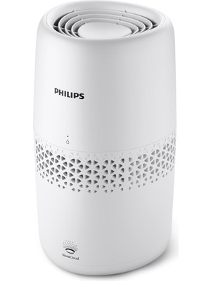 Mena Rise Nemlendirici 2000 Serisi, Hijyenik Nemlendirme,%99,97 Daha Az Bakteri, 2l Su Haznesi, 190 Ml/saat, 31 M²'ye Kadar Odalar Için, Ultra Sessiz (32 Db), Otomatik Kapanma, Beyaz, HU2510/10