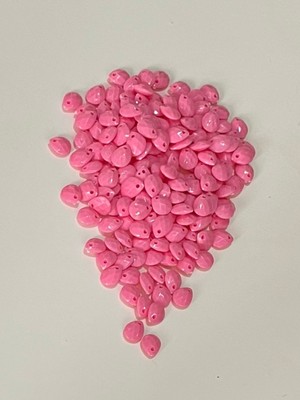 öztürk Pembe Rengi Oya, Abiye, Takı, Örgü Plastik Gözyaşı Damla Boncuk. 25GR. Tahmini 195 Adet.