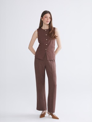 Lc Waikiki Yeni Sezon Standart Fit Süet Kadın Pantolon