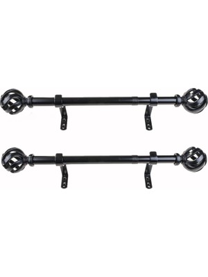 Mena Rise Çubuğu, Siyah, 30,5-50,8 cm