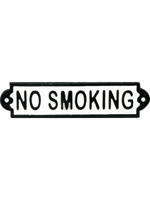 Mena Rise 83515 'no Smokıng' Cast Iron Sign, /
