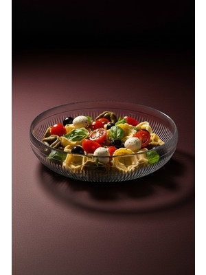 Perotti Vista Büyük Boy Cam Salata Kasesi - Iskandinav Tarz Meyvelik Kase 26 cm