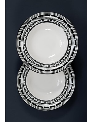 Mena Rise Aurelia 2’li 27 cm Desenli Makarna Kasesi Seti