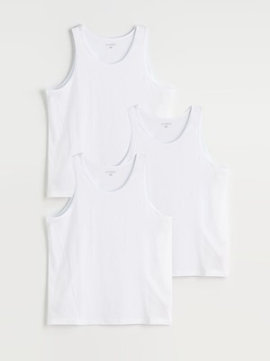 Lc Waikiki Yeni Sezon Büyük Beden U Yaka Penye Erkek Atlet 3'lü