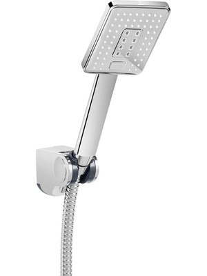 Mena Rise Rhea Paslanmaz Çelik Örgülü Spiralli Askılı Duş Seti