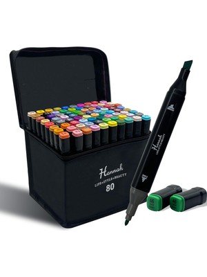 Mena Rise Adet Marker Oluşan Rengarek Seti Çantalı Çift Taraflı Marker Renklendirme