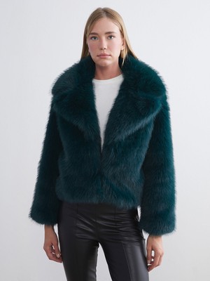 Lc Waikiki Yeni Sezon Ceket Yaka Kadın Kürk Mont