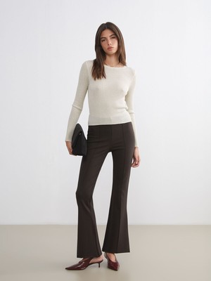 Lc Waikiki Yeni Sezon Ekstra Dar Fit Ispanyol Paça Kadın Pantolon