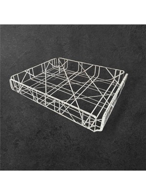 Mena Rise Şeffaf Renk Tek Kişilik Tepsi