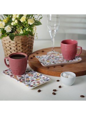 Mena Rise Springtime Kahve Sunum Seti 4 Parça 2 Kişilik 19558