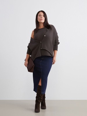 Lc Waikiki Yeni Sezon Dar Fit Yırtmaçlı Jean Etek